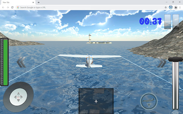 Real Flight Simulator Game  from Chrome web store to be run with OffiDocs Chromium online
