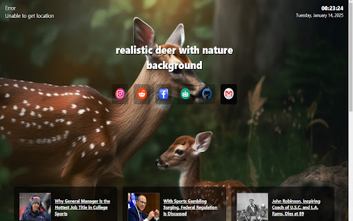realistic deer  from Chrome web store to be run with OffiDocs Chromium online