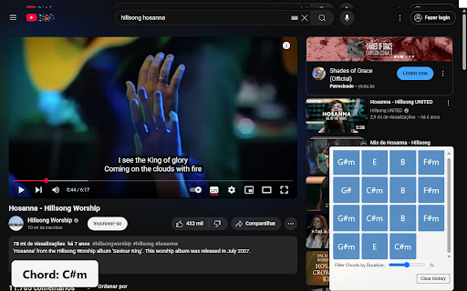Real time Chord Recognition for Browser Audio (YouTube, Spotify and Others)  from Chrome web store to be run with OffiDocs Chromium online