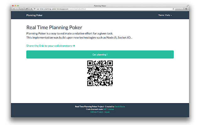 Real Time Planning Poker  from Chrome web store to be run with OffiDocs Chromium online