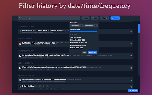 Rearview History Knowledge base  from Chrome web store to be run with OffiDocs Chromium online