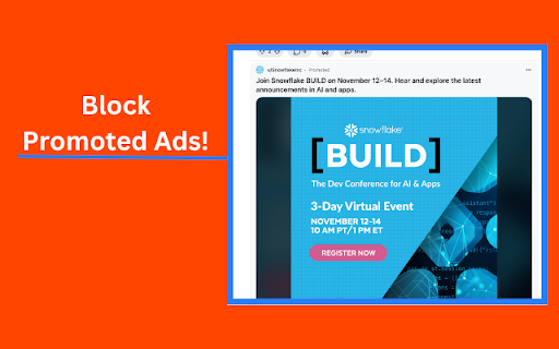 ReBlock Reddit Promoted Ads Blocker  from Chrome web store to be run with OffiDocs Chromium online