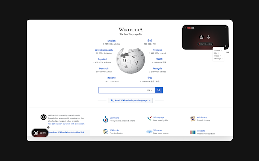 REC3RD  from Chrome web store to be run with OffiDocs Chromium online
