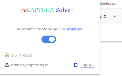 reCAPTCHA Auto Solver  from Chrome web store to be run with OffiDocs Chromium online