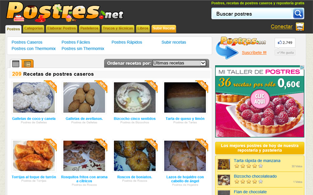 Chrome वेब स्टोर से Recetas de Postres Caseros को OffiDocs क्रोमियम ऑनलाइन के साथ चलाया जाएगा