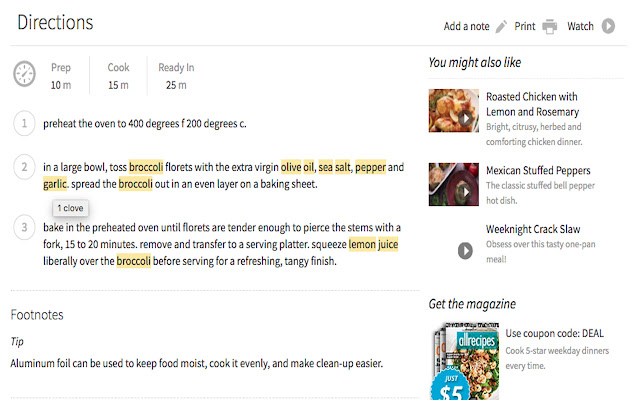 ReciPal  from Chrome web store to be run with OffiDocs Chromium online