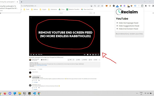 Reclaim Block Distractions, Regain Focus  from Chrome web store to be run with OffiDocs Chromium online