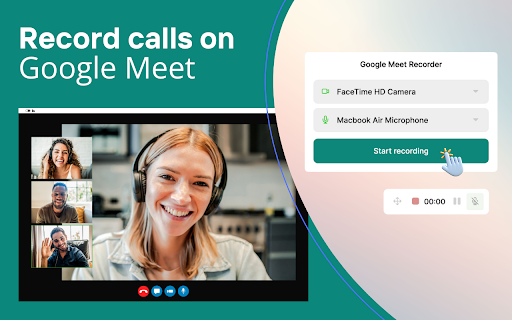 Record Google Meet  from Chrome web store to be run with OffiDocs Chromium online