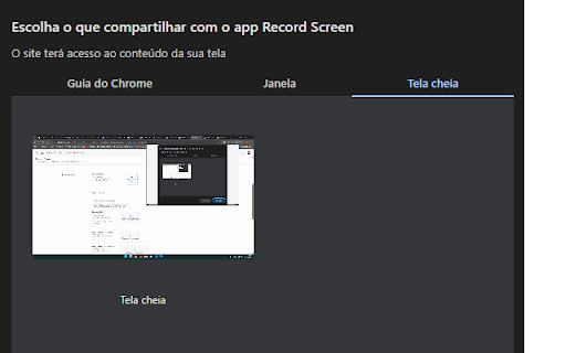 Record Screen  from Chrome web store to be run with OffiDocs Chromium online
