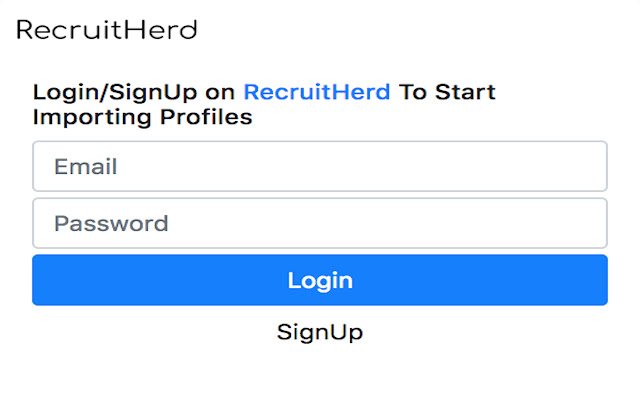 RecruitHerd Mini  from Chrome web store to be run with OffiDocs Chromium online