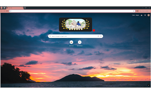 Red and Blue Abstract Painting  from Chrome web store to be run with OffiDocs Chromium online