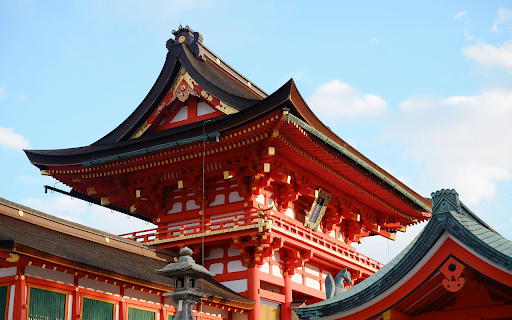 Red and Brown Temple  from Chrome web store to be run with OffiDocs Chromium online