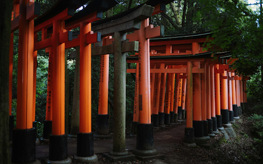 Red Asian Temple in a Park  from Chrome web store to be run with OffiDocs Chromium online