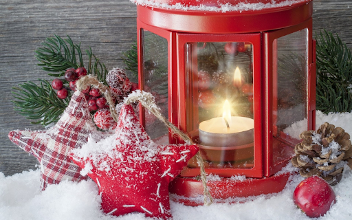 Red candles on Christmas night  from Chrome web store to be run with OffiDocs Chromium online