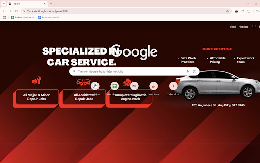Red Car Chrome Theme  from Chrome web store to be run with OffiDocs Chromium online