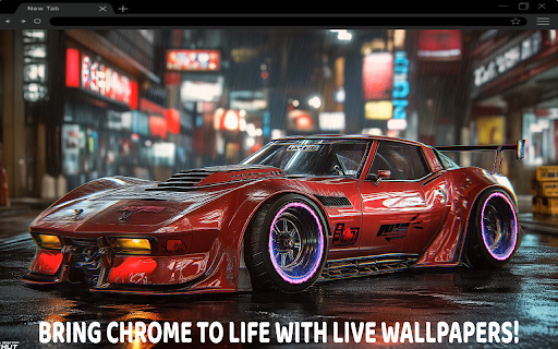 Red Cyberpunk Car Live Wallpaper  from Chrome web store to be run with OffiDocs Chromium online