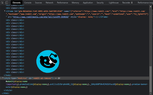 Reddit Ad Remover  from Chrome web store to be run with OffiDocs Chromium online