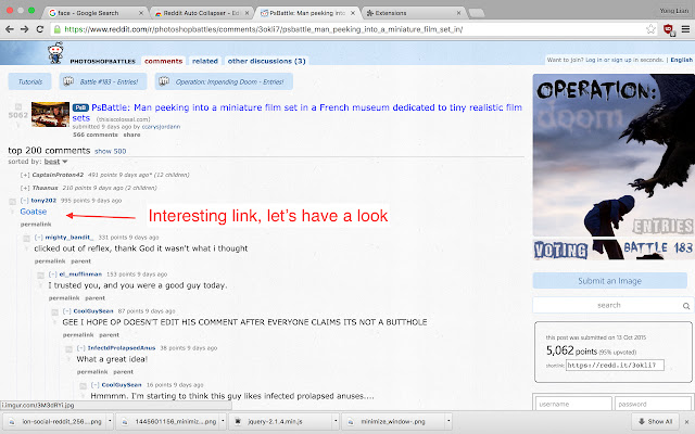 Reddit Auto Collapser  from Chrome web store to be run with OffiDocs Chromium online