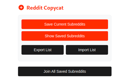 Reddit Copycat  from Chrome web store to be run with OffiDocs Chromium online