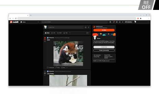 Reddit Enhancer  from Chrome web store to be run with OffiDocs Chromium online