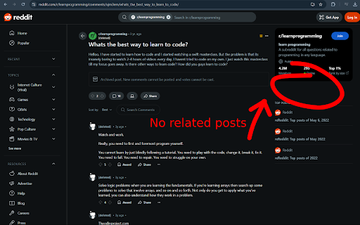 Reddit Focus  from Chrome web store to be run with OffiDocs Chromium online