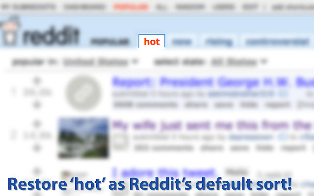 Reddit Hot Swap  from Chrome web store to be run with OffiDocs Chromium online