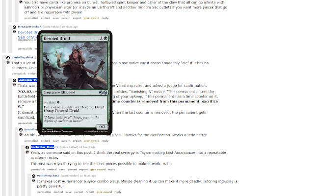 Reddit MTGCardFetcher Hover  from Chrome web store to be run with OffiDocs Chromium online