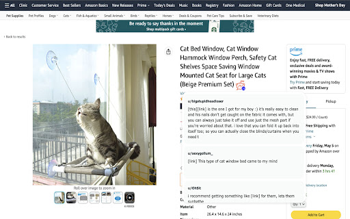Reddit Reviews for Amazon  from Chrome web store to be run with OffiDocs Chromium online
