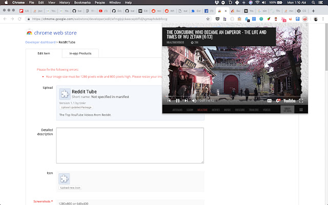Reddit TV YouTube Videos from Reddit  from Chrome web store to be run with OffiDocs Chromium online