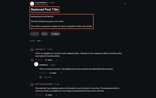 Reddit Uncensored  from Chrome web store to be run with OffiDocs Chromium online