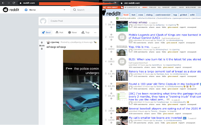 Reddit url changer  from Chrome web store to be run with OffiDocs Chromium online