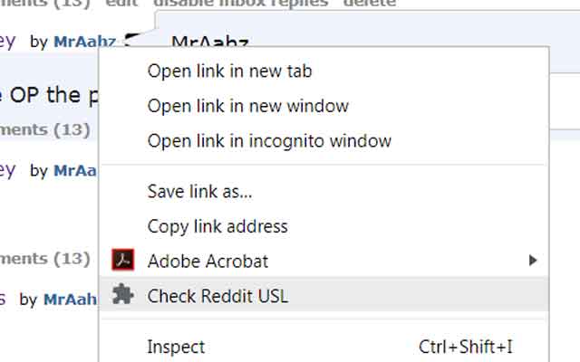 Reddit USL in Context  from Chrome web store to be run with OffiDocs Chromium online