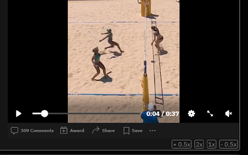 Reddit Video Speed Controls  from Chrome web store to be run with OffiDocs Chromium online