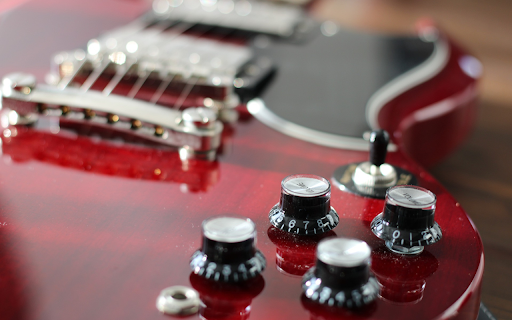 Red electric guitar  from Chrome web store to be run with OffiDocs Chromium online