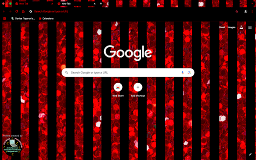 Red Glitter Stripes  from Chrome web store to be run with OffiDocs Chromium online