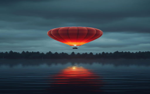 Red hot air balloon wallpaper  from Chrome web store to be run with OffiDocs Chromium online