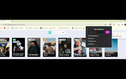 Redirect Blocker 4 U  from Chrome web store to be run with OffiDocs Chromium online
