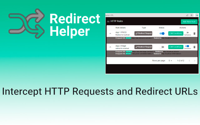 Redirect Helper  from Chrome web store to be run with OffiDocs Chromium online