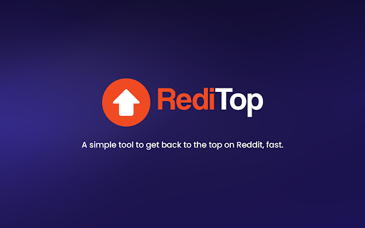 RediTop – Scroll to Top for Reddit  from Chrome web store to be run with OffiDocs Chromium online