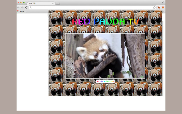 RED PANDA TV  from Chrome web store to be run with OffiDocs Chromium online