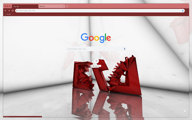 Red paper reflection  from Chrome web store to be run with OffiDocs Chromium online