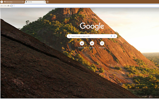 red rock mountain bathed in the glow  from Chrome web store to be run with OffiDocs Chromium online