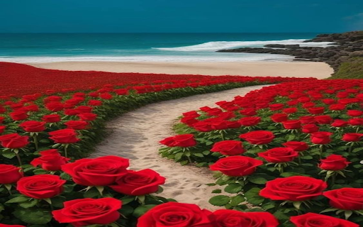 Red rose road wallpaper  from Chrome web store to be run with OffiDocs Chromium online
