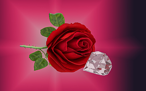 Red roses and diamonds  from Chrome web store to be run with OffiDocs Chromium online