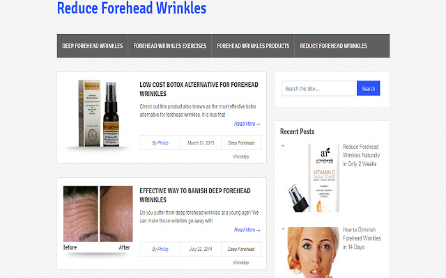 Reduce Forehead Wrinkles  from Chrome web store to be run with OffiDocs Chromium online