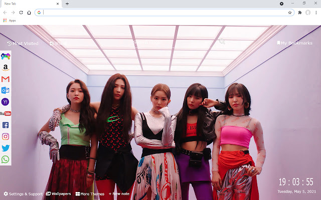 Red Velvet Wallpaper New Tab  from Chrome web store to be run with OffiDocs Chromium online