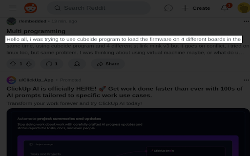 Reedy  from Chrome web store to be run with OffiDocs Chromium online