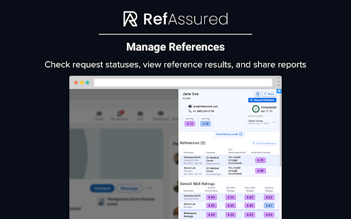RefAssured Connect  from Chrome web store to be run with OffiDocs Chromium online