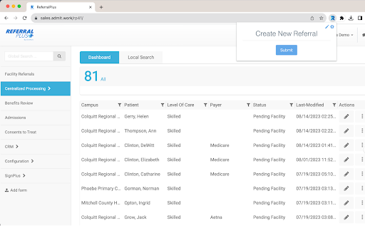 ReferralCreate  from Chrome web store to be run with OffiDocs Chromium online