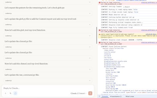 Refined Claude  from Chrome web store to be run with OffiDocs Chromium online